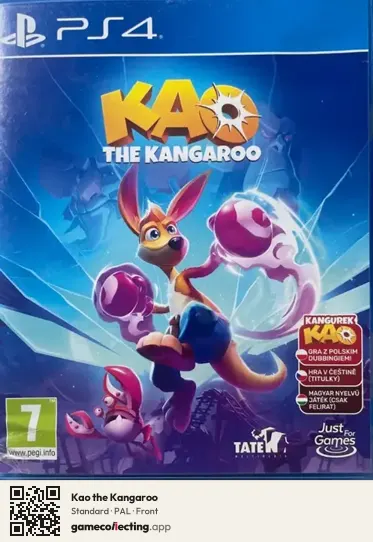 Kao the Kangaroo PlayStation 4, PAL box front