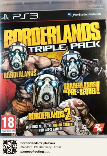 Borderlands Triple Pack PlayStation 3, Germany box front