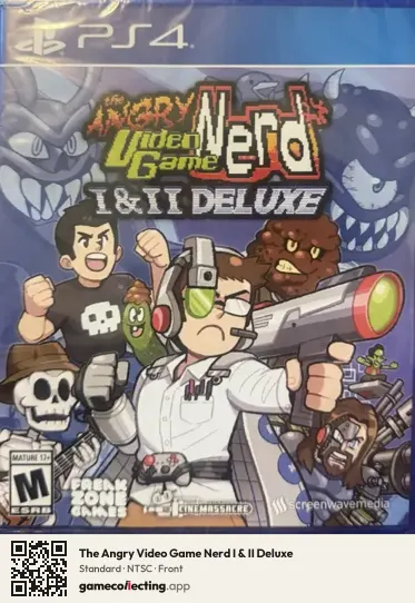 The Angry Video Game Nerd I & II Deluxe PlayStation 4, NTSC box front