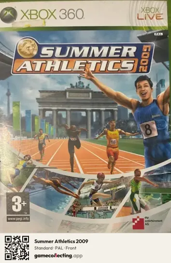 Summer Athletics 2009 Xbox 360, PAL box front