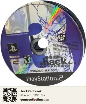 .hack Outbreak PlayStation 2, NTSC disc