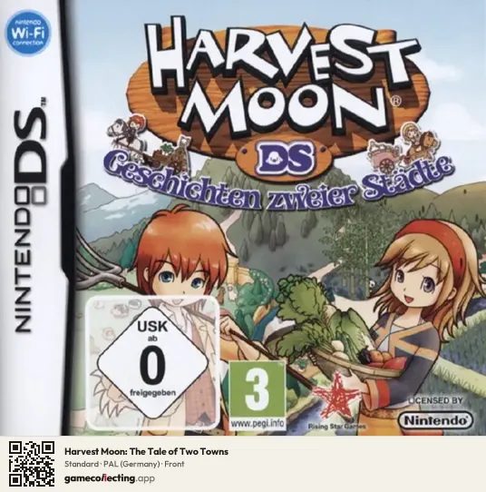 Harvest Moon: The Tale of Two Towns Nintendo DS, Germany box front