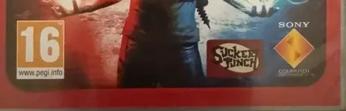 Infamous 2, the PEGI square on its front