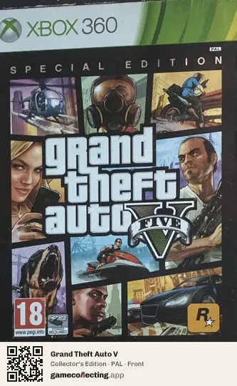 Grand Theft Auto V Xbox 360, PAL box front