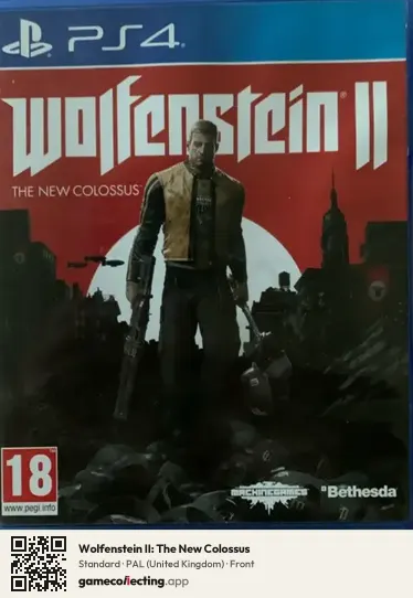 Wolfenstein II: The New Colossus PlayStation 4, United Kingdom box front