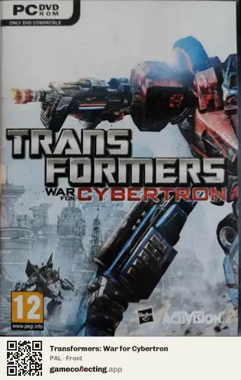 Transformers: War for Cybertron Computer, PAL box front