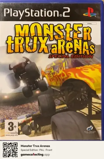 Monster Trux Arenas PlayStation 2, PAL box front