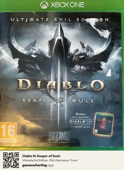 Diablo III: Reaper of Souls Xbox One, Germany box front