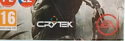 Crysis 3, the PEGI square on its front