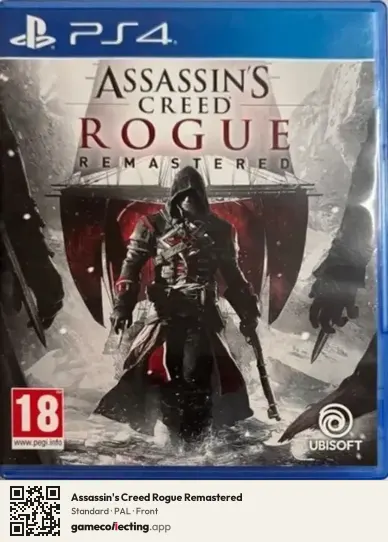 Assassin's Creed Rogue Remastered PlayStation 4, PAL box front