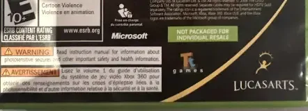 Kung Fu Panda, the ESRB box on its front