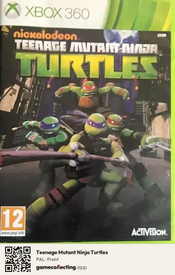 Teenage Mutant Ninja Turtles Xbox 360, PAL box front