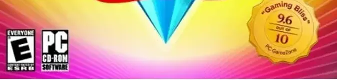Bejeweled, the ESRB box on its front