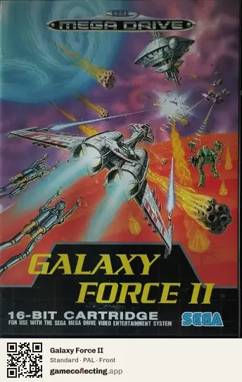 Galaxy Force II Sega Mega Drive / Genesis, PAL box front