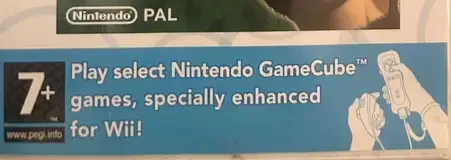 New Play Control! Donkey Kong Jungle Beat, the PEGI square on its front