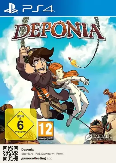 Deponia PlayStation 4, Germany box front