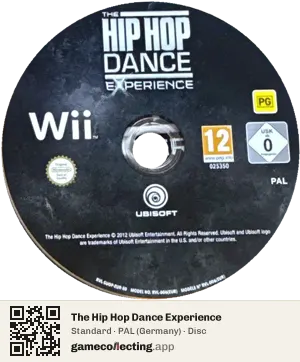 The Hip Hop Dance Experience Nintendo Wii, PAL disc