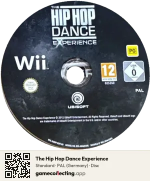 The Hip Hop Dance Experience Nintendo Wii, PAL disc