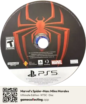 Marvel's Spider-Man: Miles Morales PlayStation 5, NTSC disc