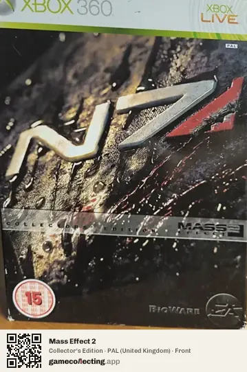 Mass Effect 2 Xbox 360, United Kingdom box front