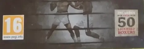 Fight Night Champion, the PEGI square on its front