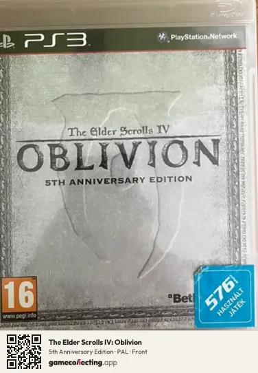 The Elder Scrolls IV: Oblivion PlayStation 3, PAL box front