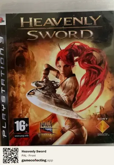 Heavenly Sword PlayStation 3, PAL box front