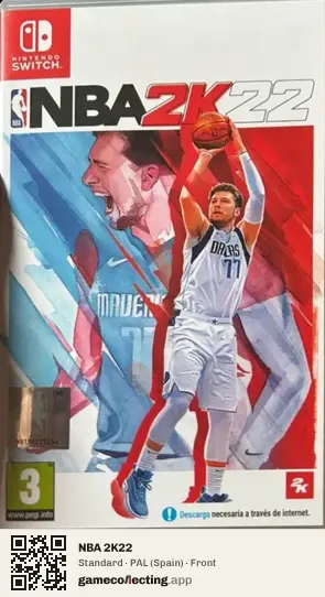 NBA 2K22 Nintendo Switch, Spain box front