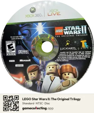 LEGO Star Wars II: The Original Trilogy Xbox 360, NTSC disc