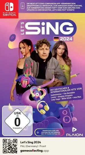 Let's Sing 2024 Nintendo Switch, Germany box front