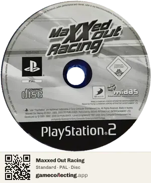Maxxed Out Racing PlayStation 2, PAL disc