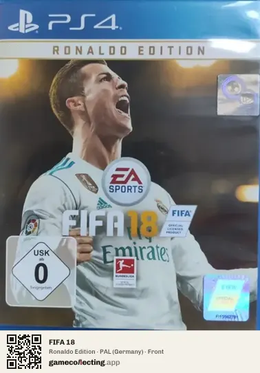 FIFA 18 PlayStation 4, Germany box front