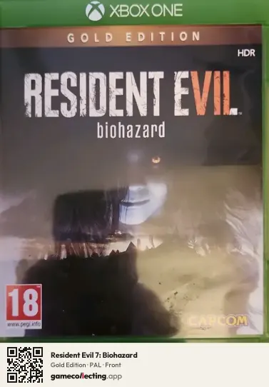 Resident Evil 7: Biohazard Xbox One, PAL box front