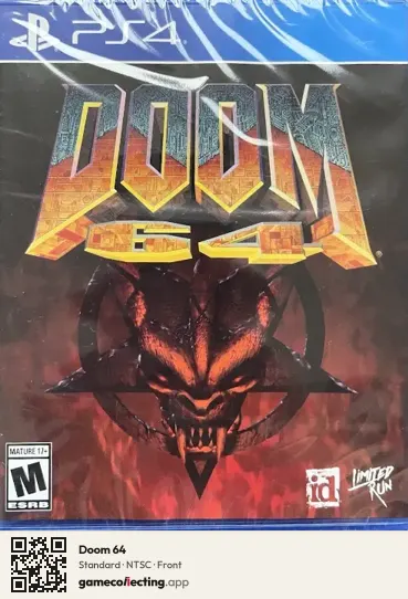 Doom 64 PlayStation 4, NTSC box front