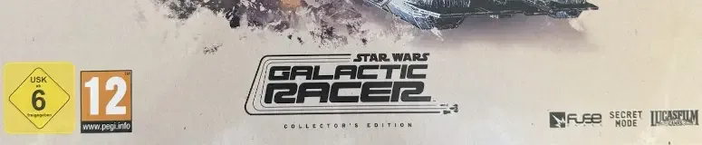 Star Wars: Galactic Racer, the USK square on its front