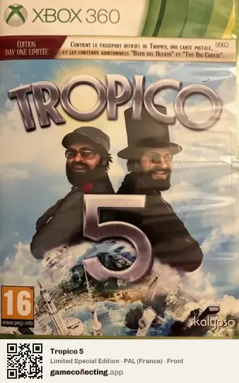 Tropico 5 Xbox 360, France box front