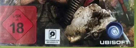 Far Cry 4, the USK square on its front