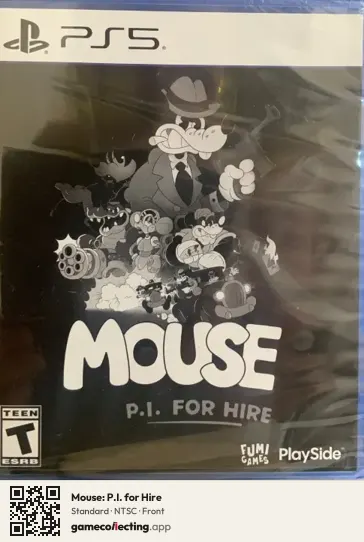 Mouse: P.I. for Hire PlayStation 5, NTSC box front