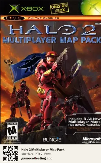 Halo 2 Multiplayer Map Pack Xbox, NTSC box front