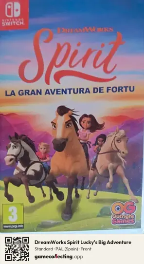 DreamWorks Spirit Lucky's Big Adventure Nintendo Switch, Spain box front