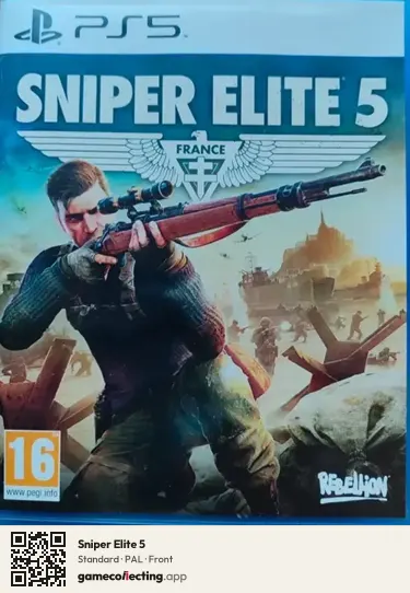 Sniper Elite 5 PlayStation 5, PAL box front