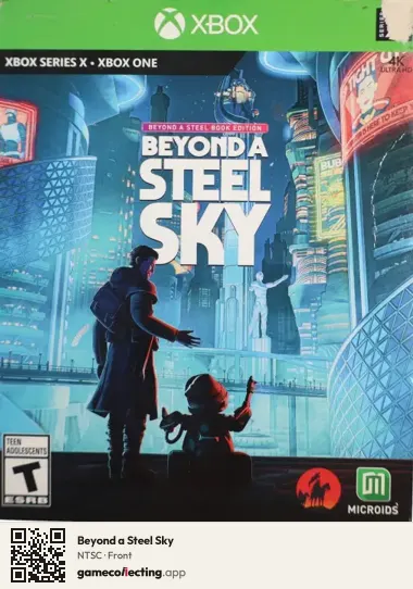 Beyond a Steel Sky Xbox Series X, NTSC box front
