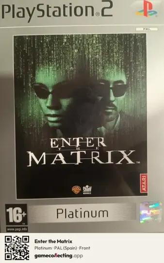 Enter the Matrix PlayStation 2, Spain box front