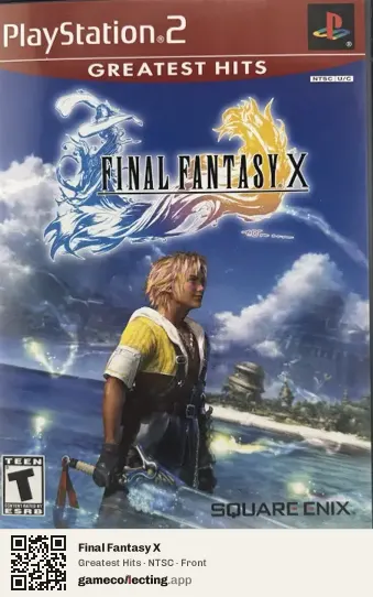 Final Fantasy X PlayStation 2, NTSC box front
