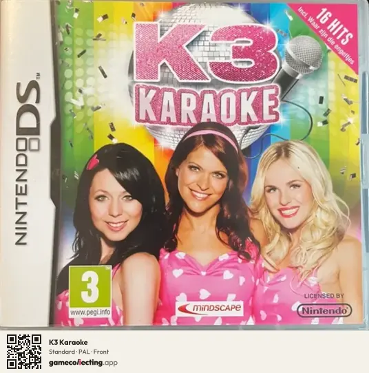 K3 Karaoke Nintendo DS, PAL box front