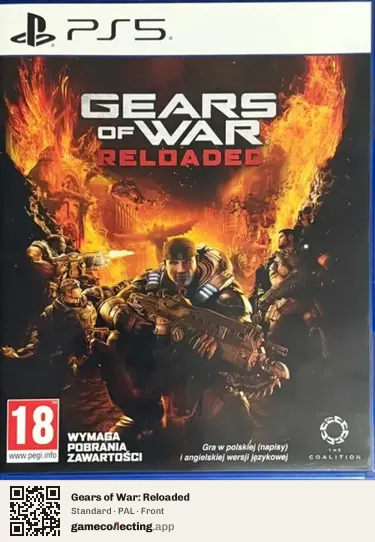 Gears of War: Reloaded PlayStation 5, PAL box front