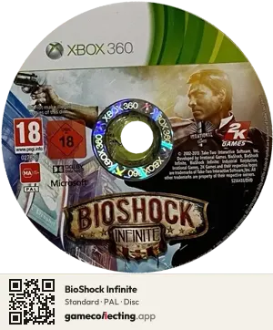 BioShock Infinite Xbox 360, PAL disc