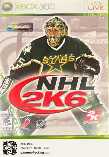NHL 2K6 Xbox 360, NTSC box front