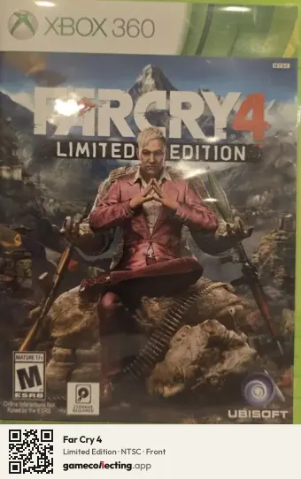 Far Cry 4 Xbox 360, NTSC box front