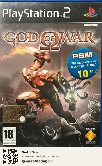 God of War PlayStation 2, Italy box front